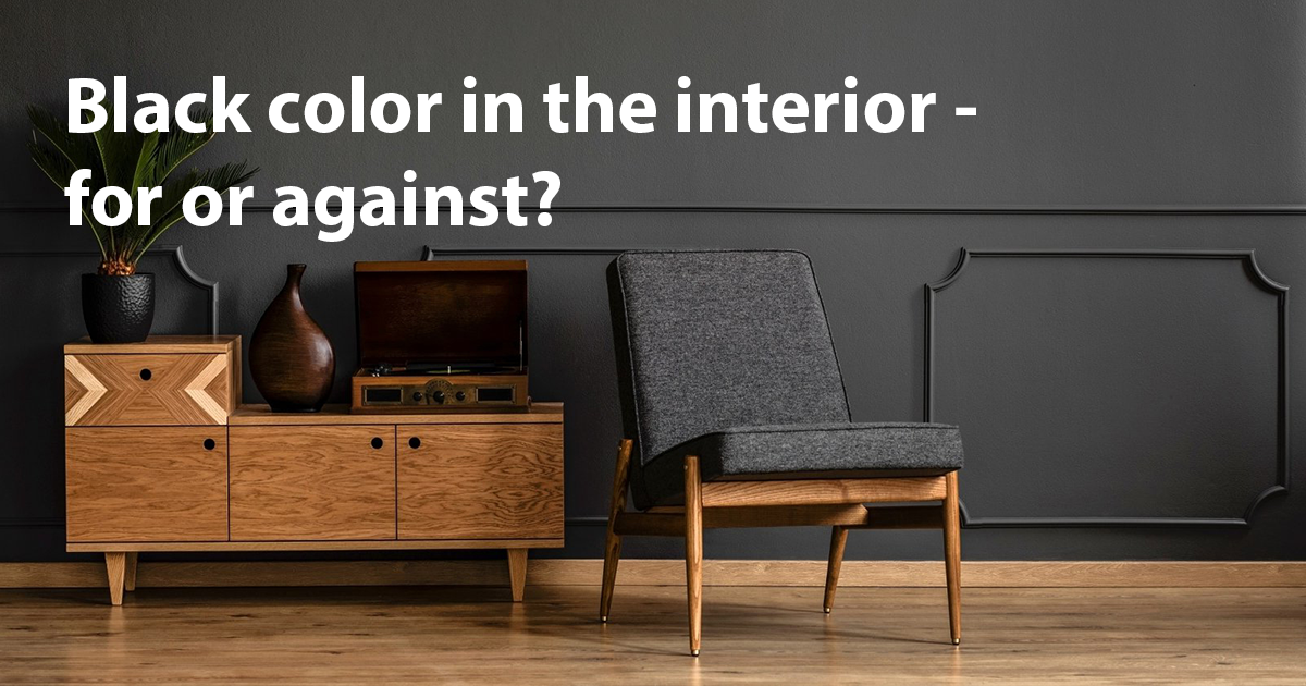 Black color in the interior - for or against? - Stylenano